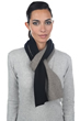 Cashmere & Yak uomo sciarpe foulard luvo nero naturale 164 x 26 cm